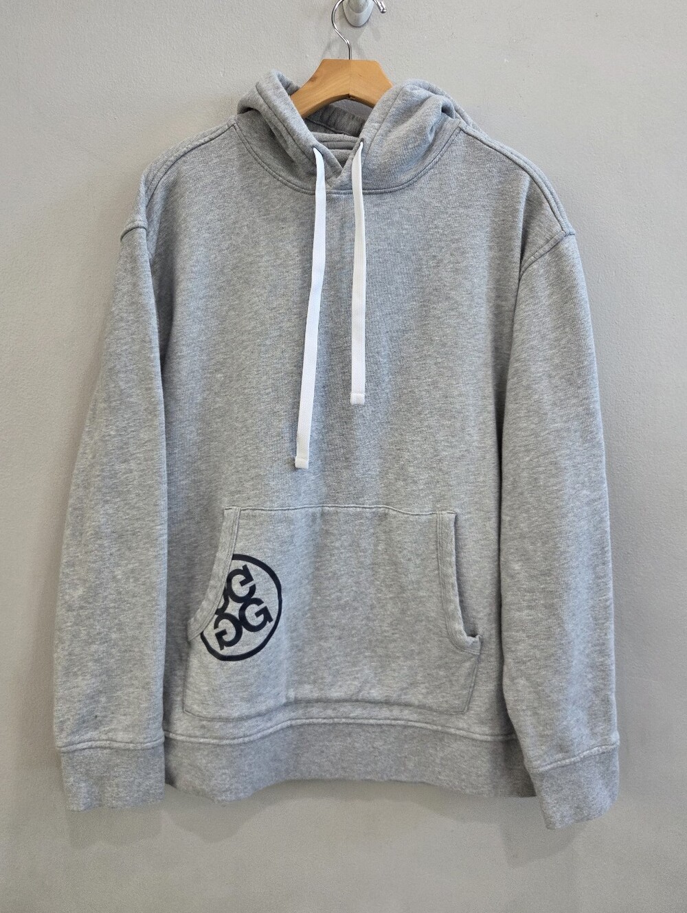 G/Fore Hoodie Gray Logo Pullover Golf ⛳️ Men's Size Large